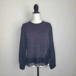 Zara Gray Crewneck Sweater Medium